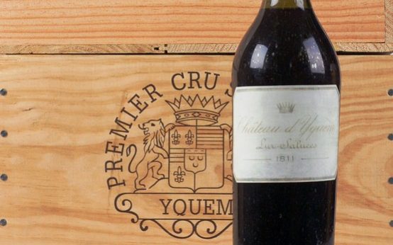 The world's most expensive bottle of wine? Château d'Yquem 1811 sells for £78,105